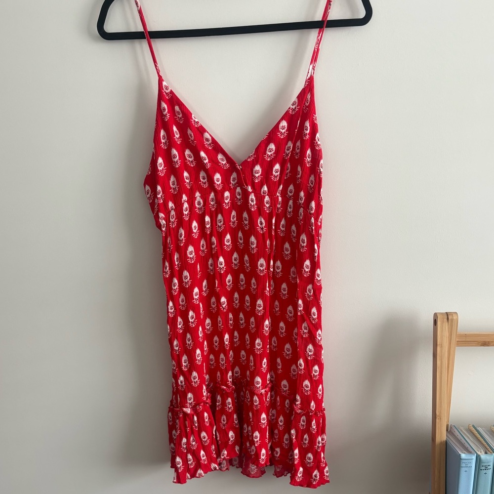Forever 21 Red Floral Dress